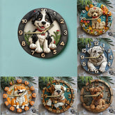 Holz Wanduhr – Modernes Design – 30x30CM