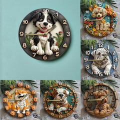 Holz Wanduhr – Modernes Design – 30x30CM