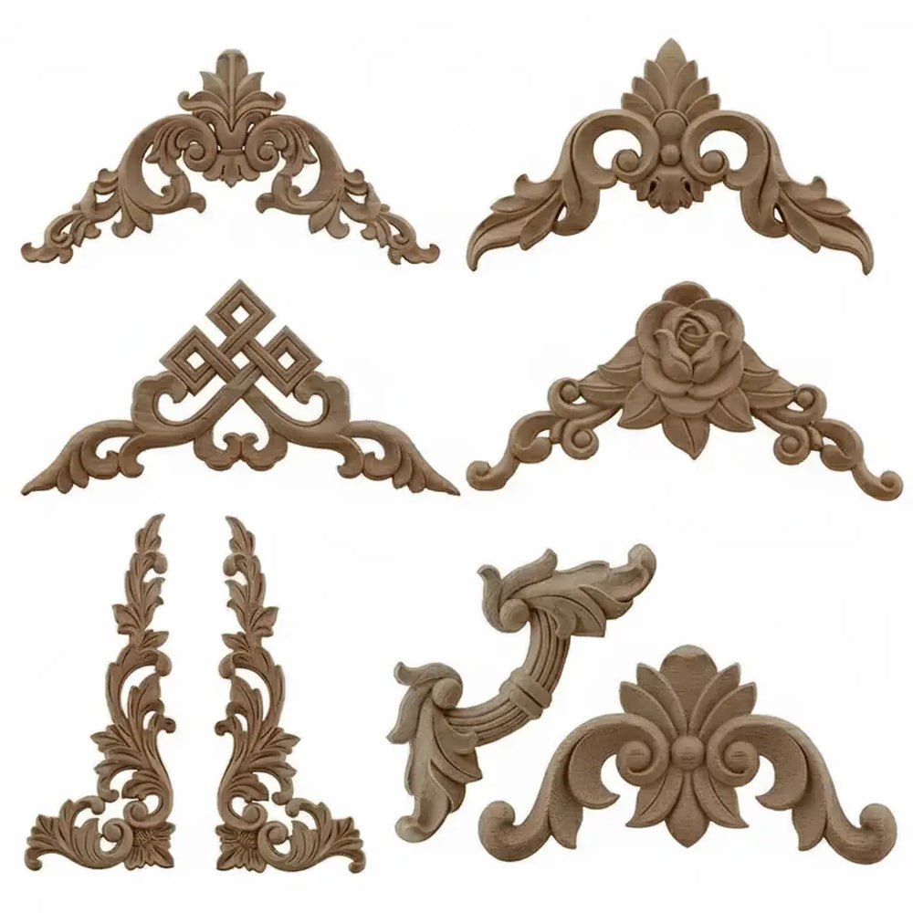 Holzapplikation geschnitzt – Retro-Nostalgie – Versch. Grössen