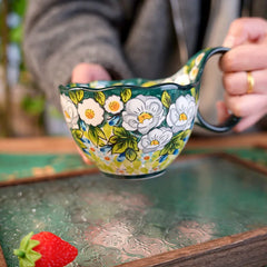 Jasmine Keramikbecher – Bone China, Grosse Kapazität