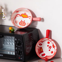 Keramik Backform – Süsses Cartoon-Design – 0.58 l Volumen