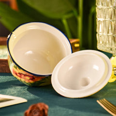 Keramik Backformen – Sonnenblumendesign – 300ml Mikrowellensicher