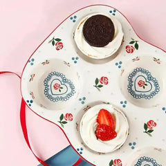 Keramik-Eierhalter – Nordic Kirschen – 30x19x4cm