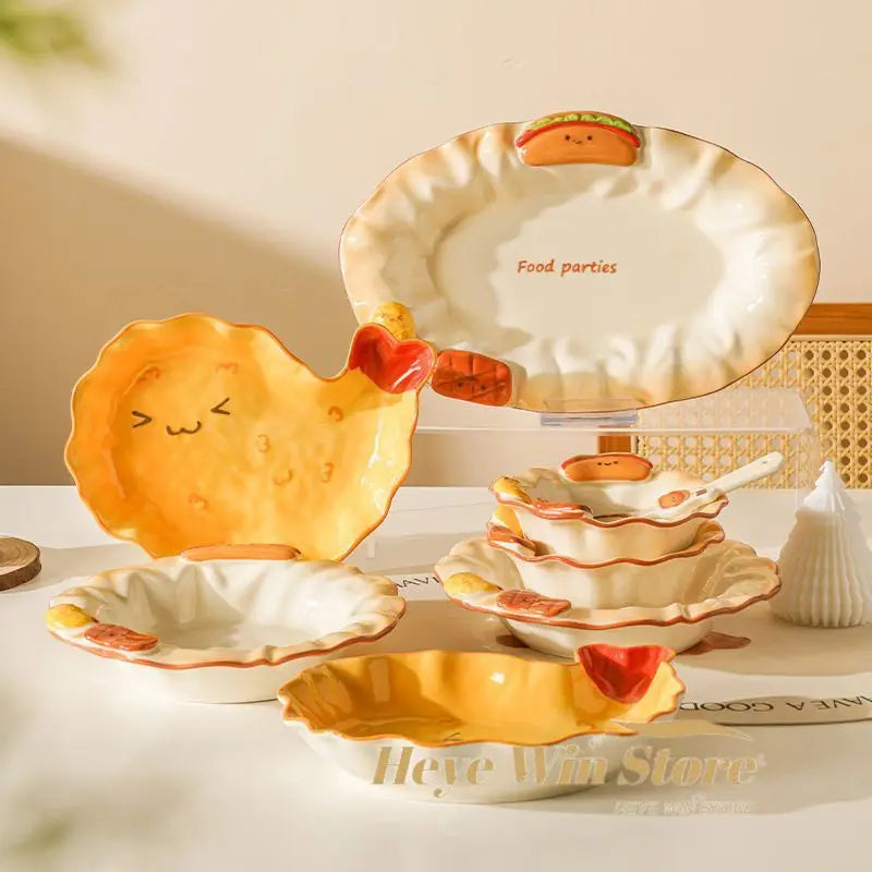 Keramik Schale – Cartoon Design 5.5-Zoll