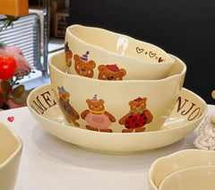 Keramik Schüsselset – Bone China Design – 20 cm Stilvolles Essgeschirr