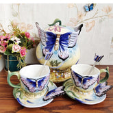 Keramik Teebehälter – Handbemalt Orchidee – Umweltfreundlich