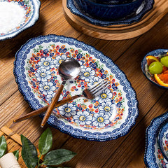 Keramikgeschirr Set – Boheme Blumenmuster – Verschiedene Grössen