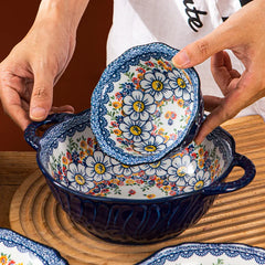 Keramikgeschirr Set – Boheme Blumenmuster – Verschiedene Grössen