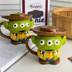 Keramiktasse Alien – Niedliches Design – 350ml