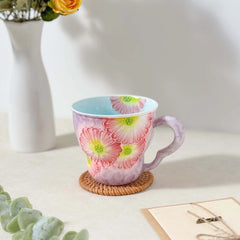 Keramiktasse mit Blumendesign – Japan Stil 501ml