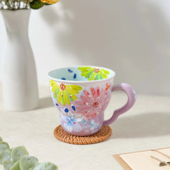 Keramiktasse mit Blumendesign – Japan Stil 501ml