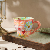 Keramiktasse mit Blumendesign – Japan Stil 501ml