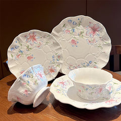 Keramikteller – Französisches Blumendesign – 20.5 cm