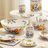 Keramikteller – Gartenstil – Blumenmuster