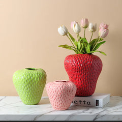 Keramische Erdbeervase – Modern Stil – Grösse M