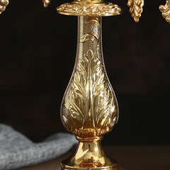 Kerzenhalter Retro Gold – Elegantes Metall 42 CM