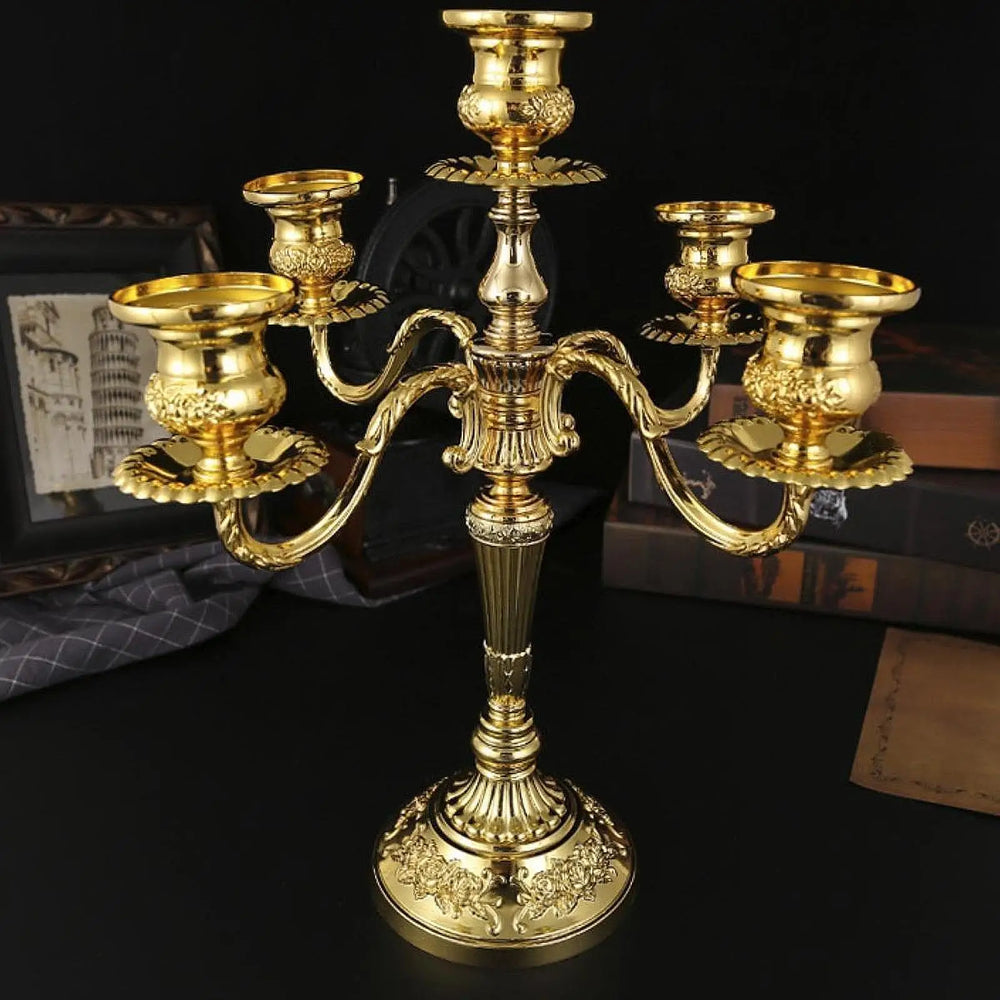 Kerzenhalter – Vintage Metall – 33x36.5 cm Deko