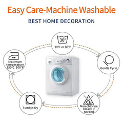 Zierkissenbezug im Eichhörnchen-Pilz-Muster aus Polyester, 45x45 cm