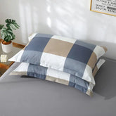 rechteckiger Kissenbezug aus Polyester/Baumwolle mit floralem Muster, mehrfarbig, 48x74 cm