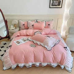 Korean Princess Bettwäsche – Spitzentwill Queen Set