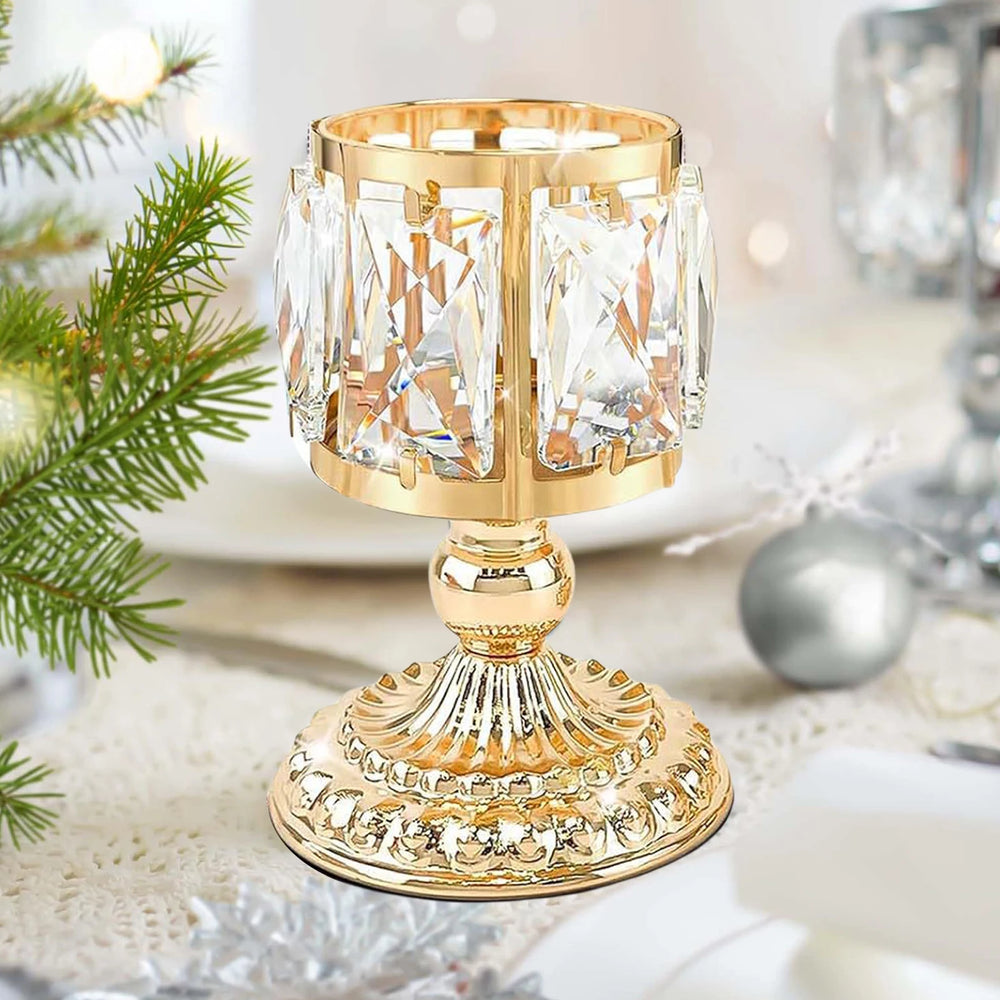 Kristall-Kerzenhalter – Europäischer Stil – 10x15x10cm