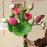 Künstliche Lotusblumen – Echtwirkendes Design – 83 cm