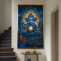 Modernes Leinwandbild mit sprühgemalter spiritueller Kunst, ungerahmt 50x70 cm
