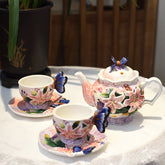 Lilienblüten-Teeservice – Porzellan Idyllisch – Geschenk zum Nachmittagstee