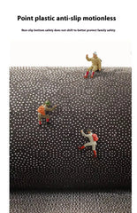 VIKAMA Luxus Kunstwolle Teppich aus Polyester mit Cartoon-Muster in Farbe: FYR1, Grösse: 80X200CM