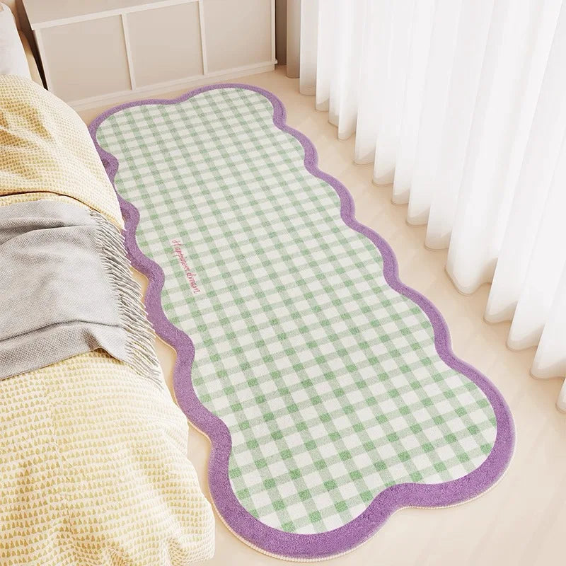 VIKAMA Kunstwolle Teppich aus Polyester, Farbe: FYR1, Cartoon-Muster, Grösse: 80X200CM