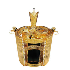 Luxus-Räuchergefäss – Metall/Glas Design – Arabischer Stil