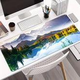 modernes Mauspad aus Gummi mit Naturmotiv, Farbe: mehrfarbig, Grösse: 400x700x2MM