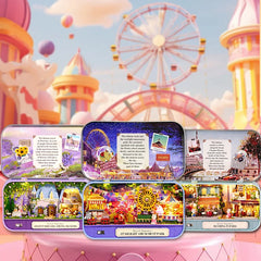 Miniatur Puppenhaus – Holzstil – Schlafzimmerdeko