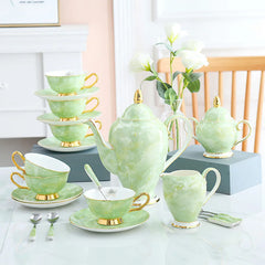 Nordisches Teekannenset – Keramik Handmade mit Goldeinlage