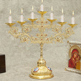 Orthodoxer Kerzenhalter - Goldlegierung - Für Zuhause