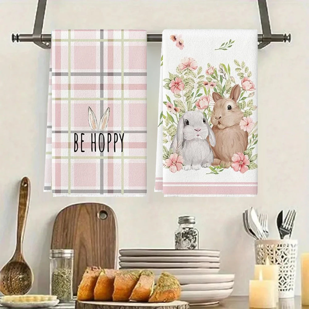 Osterhasen Geschirrtuch – Polyester Frühling Design