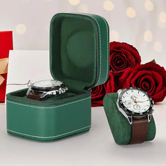 PU Leder Uhrenbox – Stilvolles Display 10x8x8cm