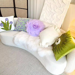 Pastorale Blumen Kissenhülle – Klassisches Baumwolle 45x45cm