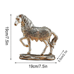 Pferdestatue – Retro-Harz – Schreibtischdeko