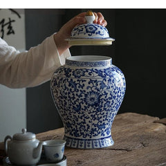 Porzellan Vorratsdose – Vintage Keramik – Grosse Grösse