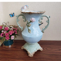 Porzellanvase - Modern Handbemalt - 23x16x33cm