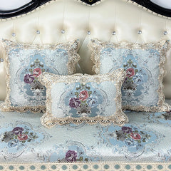 romantischer spitzenkissenbezug floral beige 50x50 cm koreanisch