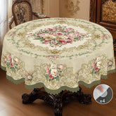 Retro Pink Rosen-Tischdecke aus 100% Polyester, Rund 152 Cm