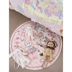 Runde Cartoon-Teppiche – Flanell & Rutschfest – 80X80cm