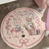 Runde Cartoon-Teppiche – Flanell & Rutschfest – 80X80cm