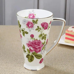 Keramik Luxus Tasse – Europäischer Stil & Grosse Kapazität