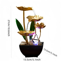 Zimmerbrunnen – Metalldesign – Wohnzimmer Entspannung