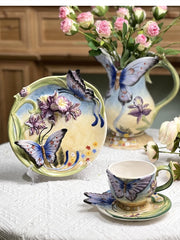 Hängende Keramikvase – Pastoralstil – Organisches Material