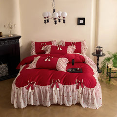 Luxus Baumwollbettwäsche - Prinzessinnenstil - King Grösse