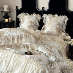 Jacquard Satin Baumwolle Bettbezug - Europäischer Stil, Queen/King